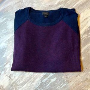 J. Crew Merino Wool Color Block Wweater